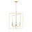 Millennium Lighting Nellis 4Lt 31" Pendant, Modern Gold - 3232-MG