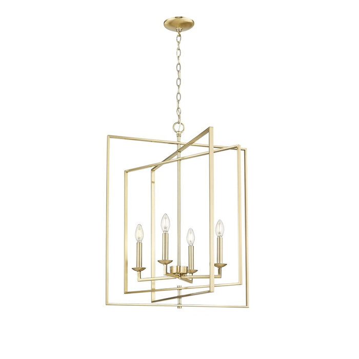 Millennium Lighting Nellis 4Lt 31" Pendant, Modern Gold