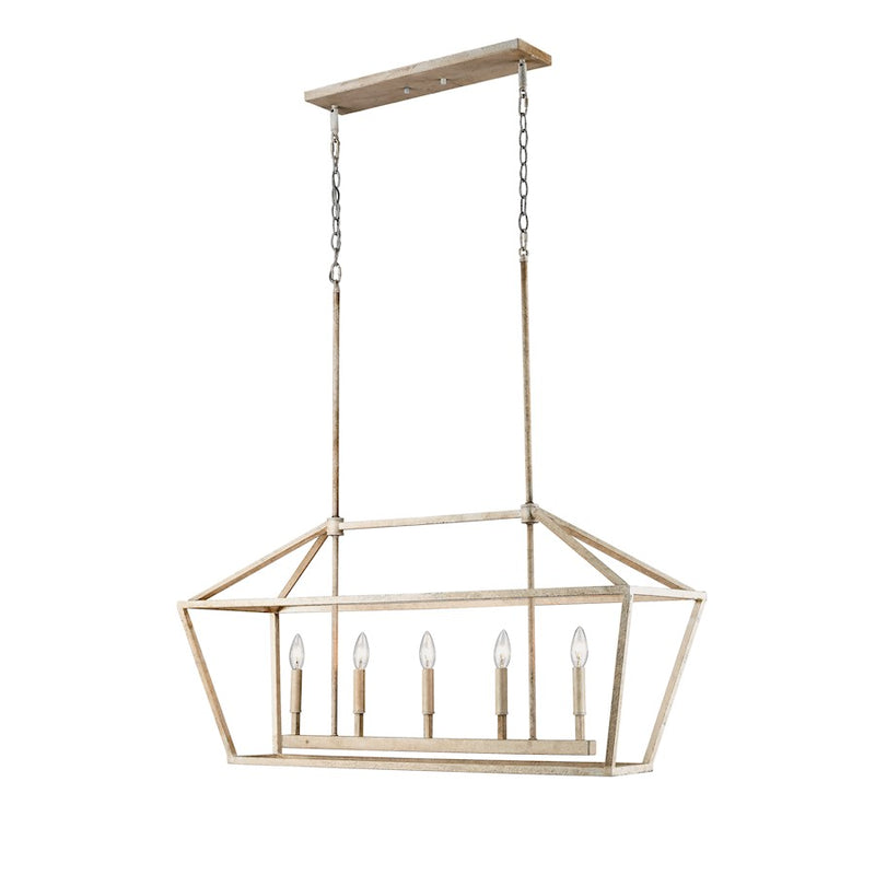 Millennium 5 Light 56" Pendant,Vintage White