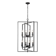 Millennium Lighting Nellis 8Lt Pendant, Black - 3248-MB