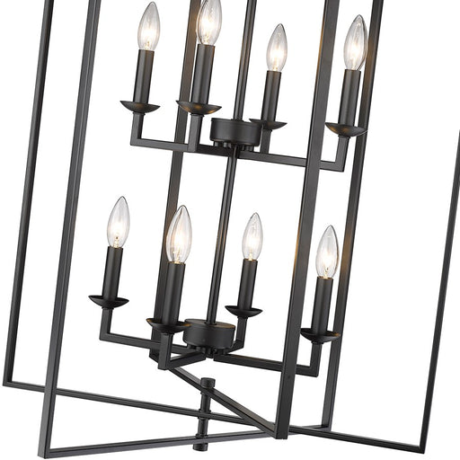 Millennium Lighting Nellis 8Lt Pendant, Black