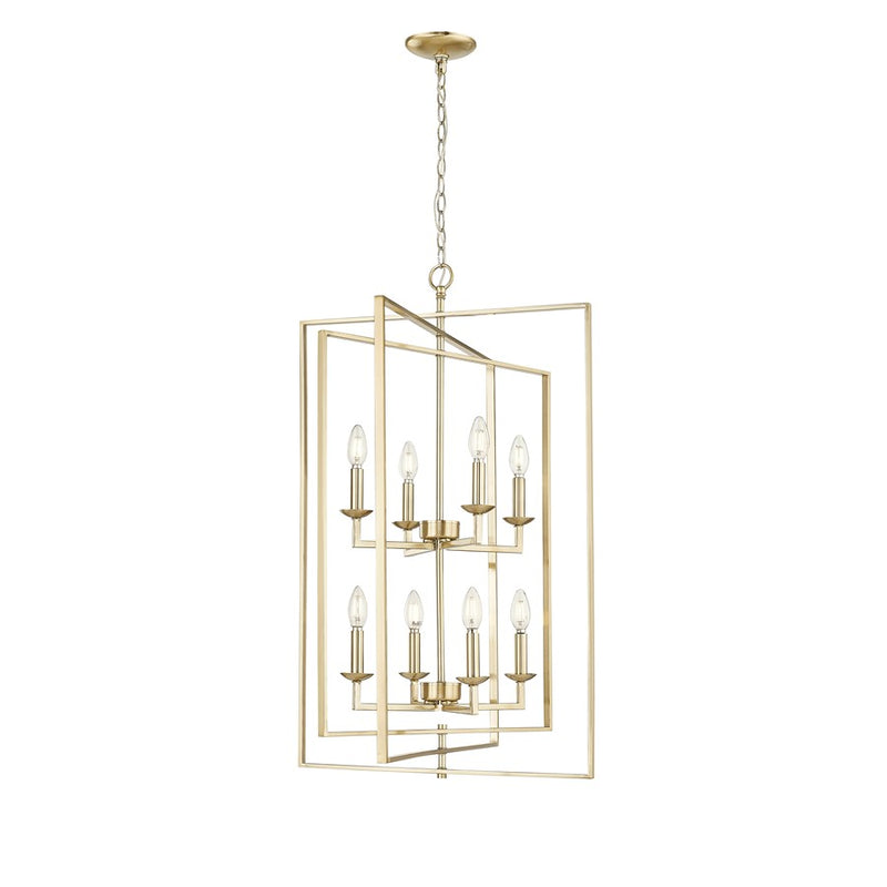 Millennium Lighting Nellis 8Lt Pendant, Modern Gold