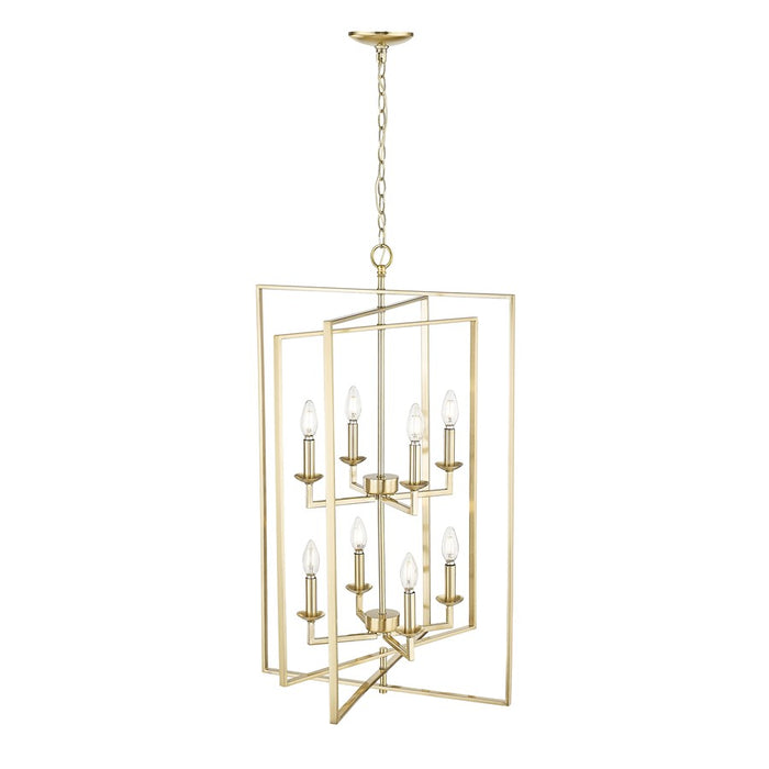 Millennium Lighting Nellis 8Lt Pendant, Modern Gold