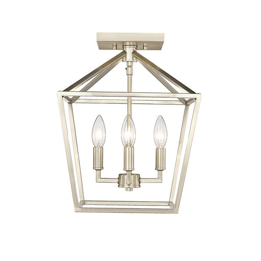 Millennium Lighting Corona 4Lt Semi-Flush Mount, Modern Gold - 3334-MG