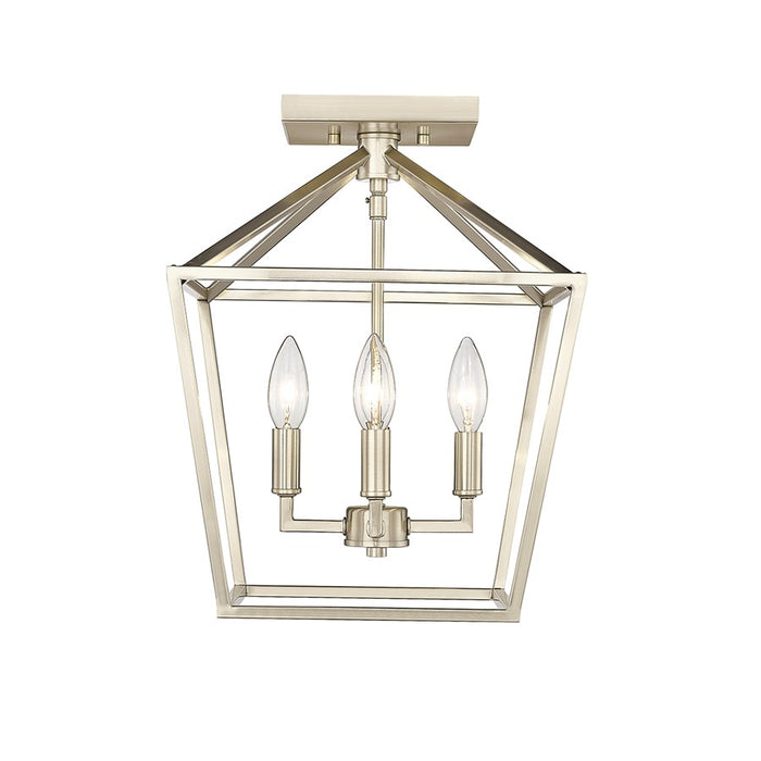 Millennium Lighting Corona 4Lt Semi-Flush Mount, Modern Gold - 3334-MG