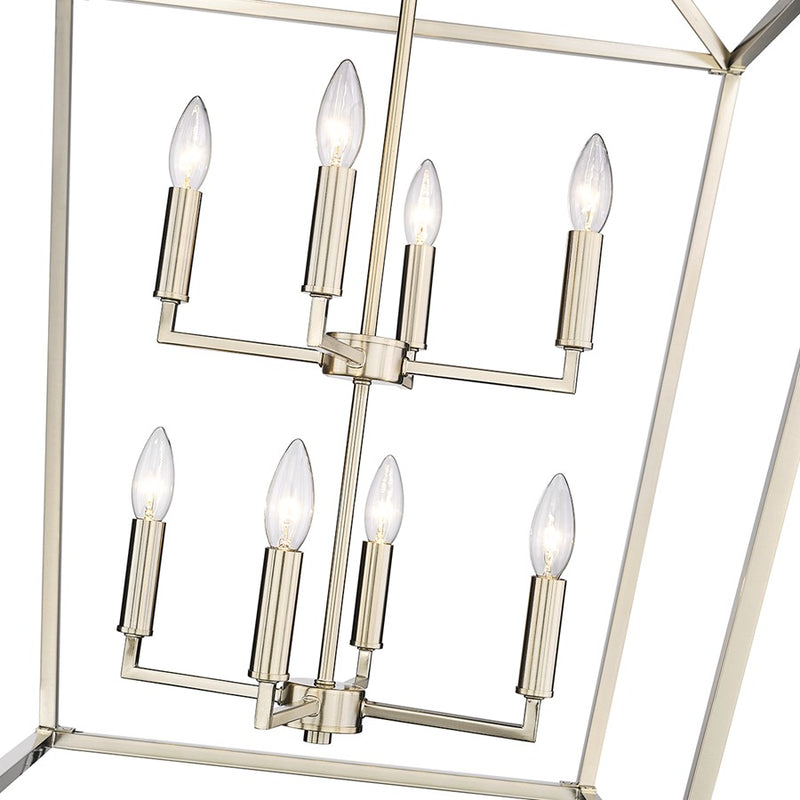 Millennium Lighting Corona 8Lt Pendant, Modern Gold