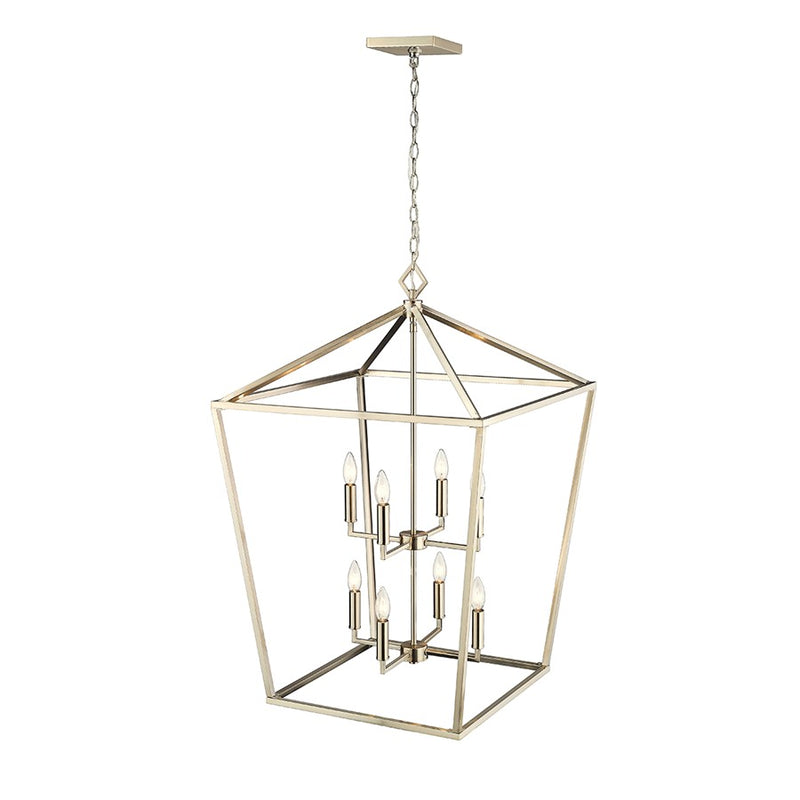 Millennium Lighting Corona 8Lt Pendant, Modern Gold