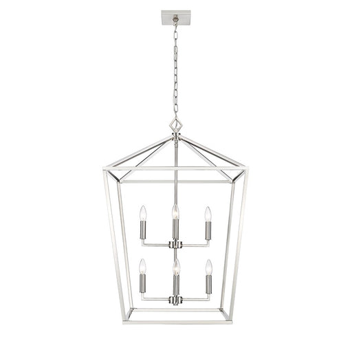 Millennium Lighting Corona 8Lt Pendant, Satin Nickel - 3335-SN