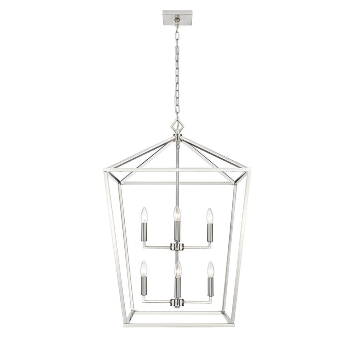 Millennium Lighting Corona 8Lt Pendant, Satin Nickel - 3335-SN