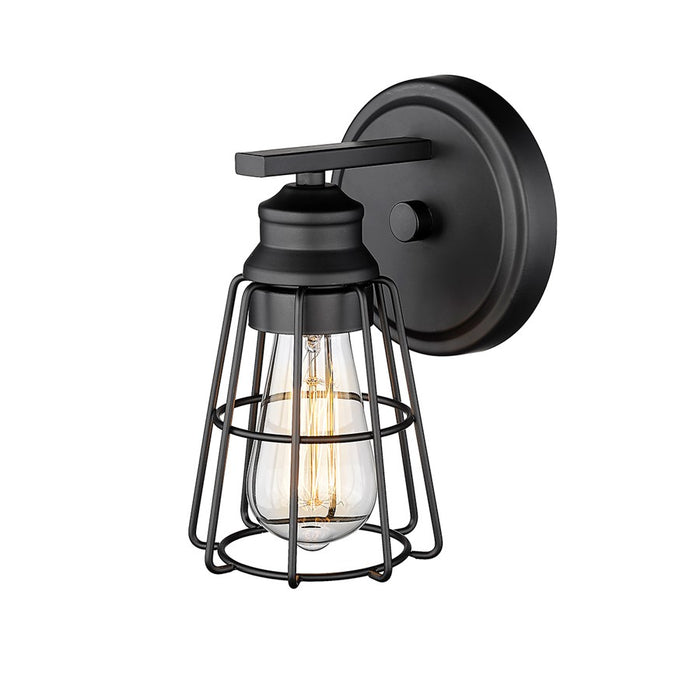 Millennium Lighting 1Lt 9" Wall Sconce, Black