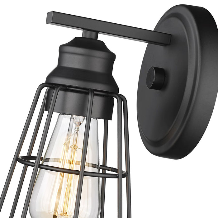 Millennium Lighting 1Lt 9" Wall Sconce, Black