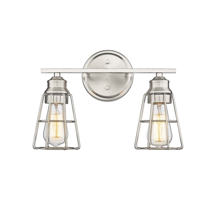Millennium Lighting 2 Light Bathroom Vanity Light, Brushed Nickel - 3382-BN