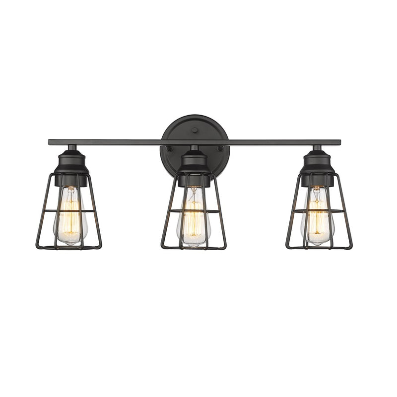Millennium Lighting 3Lt 11" Vanity, Black - 3383-MB