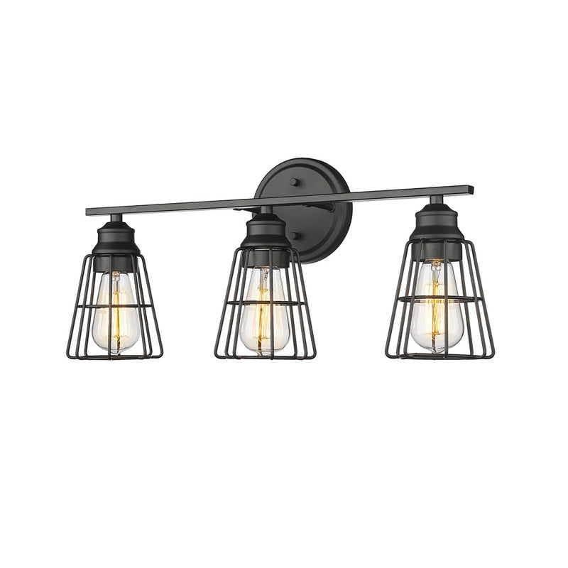 Millennium Lighting 3Lt 11" Vanity, Black