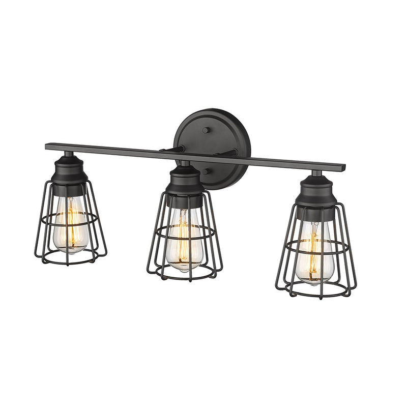 Millennium Lighting 3Lt 11" Vanity, Black