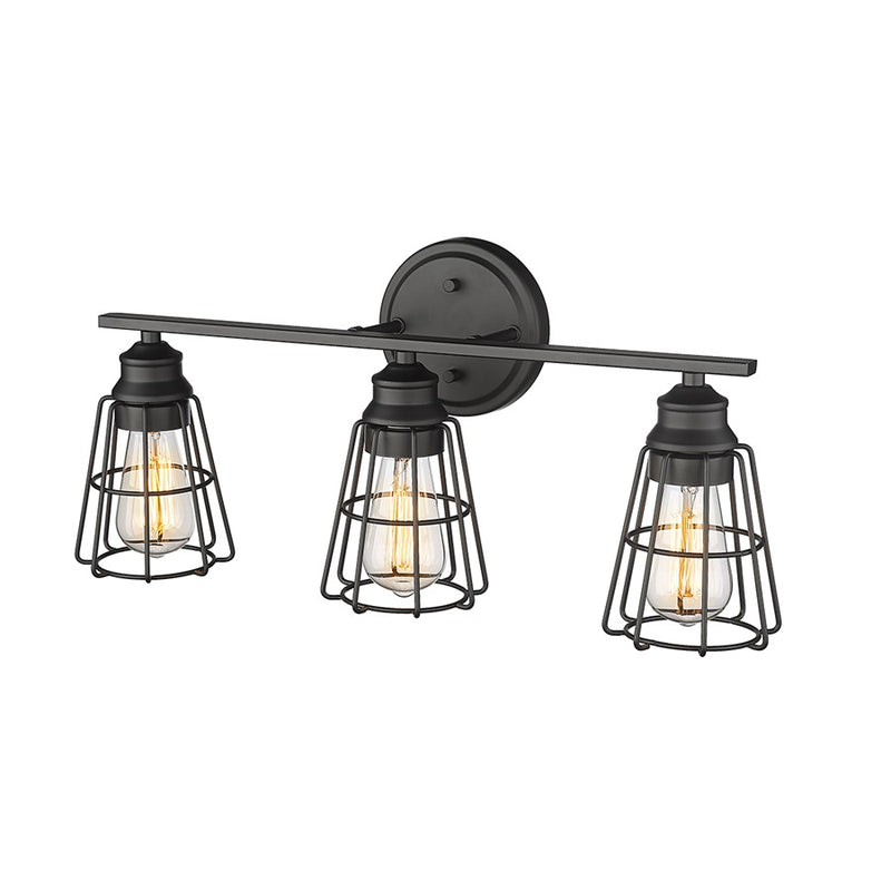 Millennium Lighting 3Lt 11" Vanity, Black