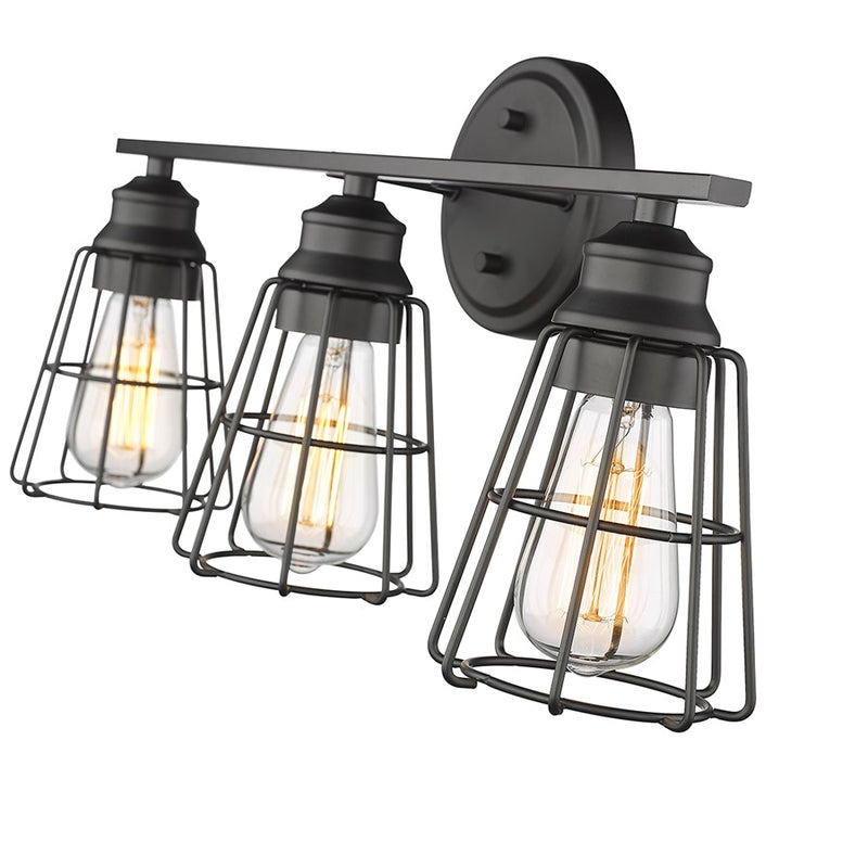 Millennium Lighting 3Lt 11" Vanity, Black