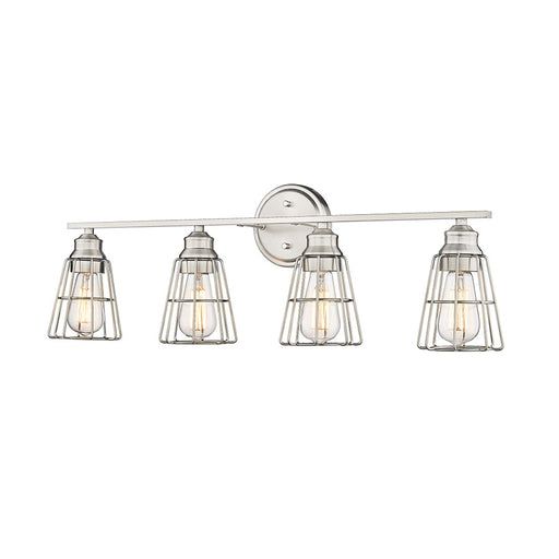 Millennium Lighting 4 Light Bathroom Vanity Light, Brushed Nickel
