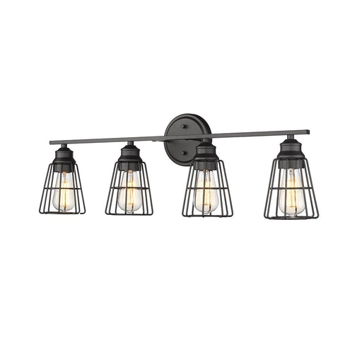 Millennium Lighting 4Lt Vanity, Black