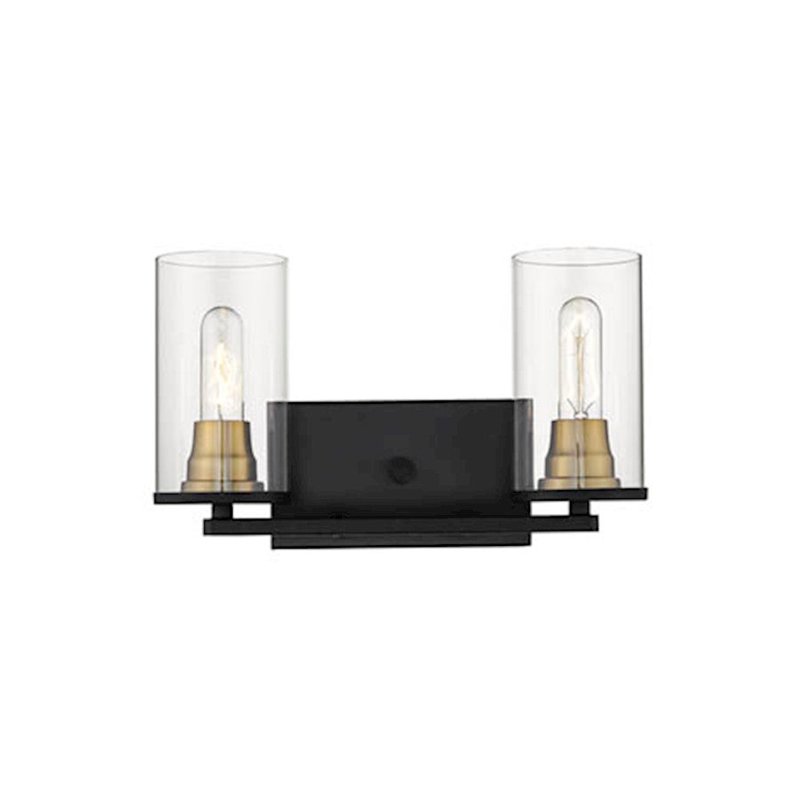 Millennium Burbank Vanity, Matte Black/Heirloom Bronze -