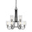 Millennium Clifton 9 Light 31.5" Chandelier, Black/Nickel