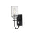 Millennium Clifton 1 Light 13.5" Wall Sconce, Black/Nickel