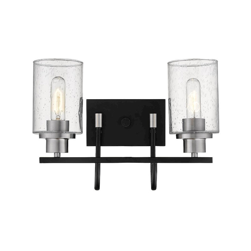 Millennium Clifton Vanity, Matte Black/Brushed Nickel