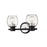 Millennium 2 Light 7.5" Vanity, Matte Black/Polished Nickel