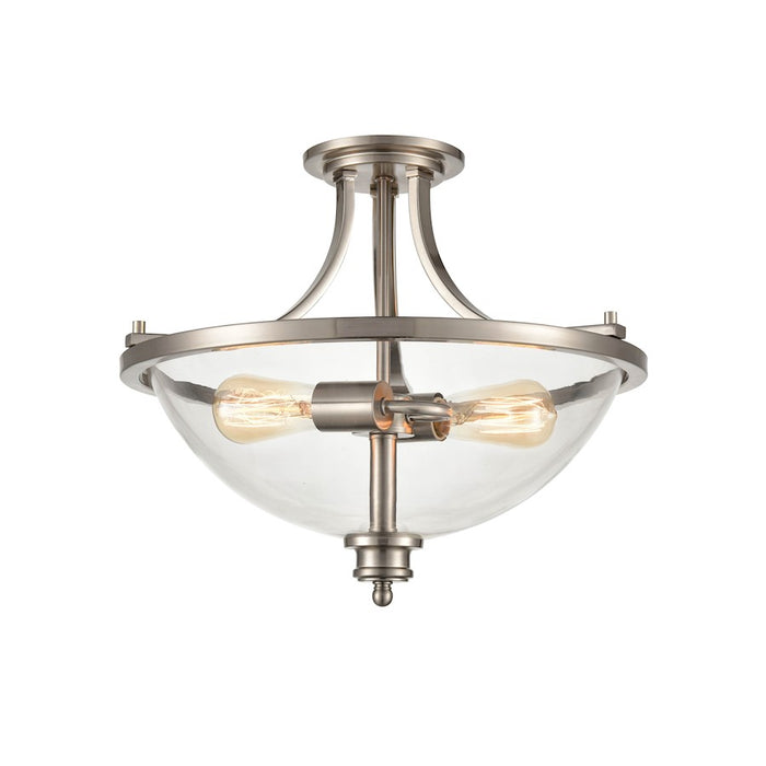 Millennium Forsyth 2 Light 17" Semi-Flush Ceiling Mount
