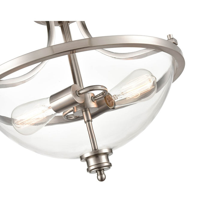Millennium Forsyth 2 Light 17" Semi-Flush Ceiling Mount