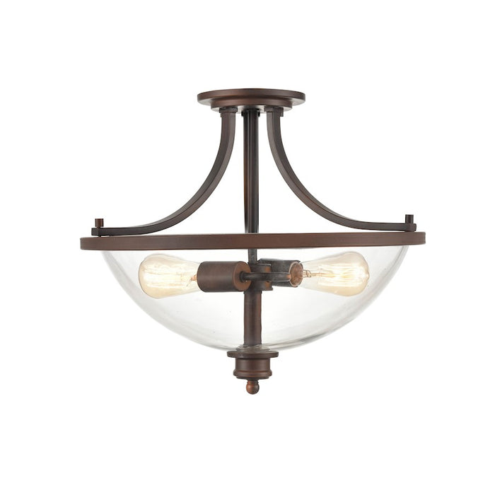 Millennium Forsyth 2 Light 17" Semi-Flush Ceiling Mount
