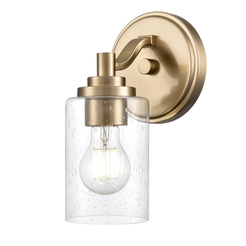 Millennium Lighting Moven 1Lt 10" Sconce, Modern Gold/Clear Seeded - 3681-MG
