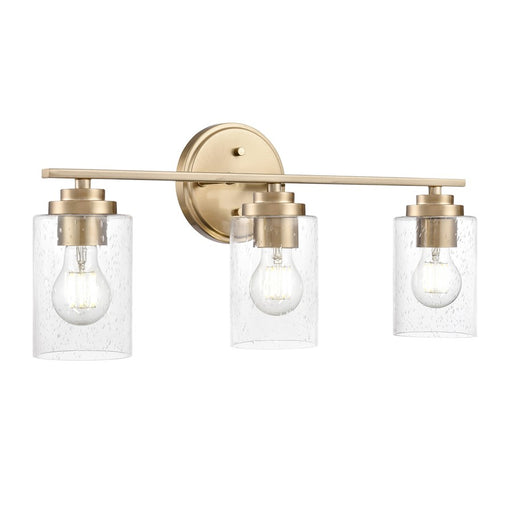 Millennium Lighting Moven 3Lt 22" Vanity, Modern Gold/Clear Seeded - 3683-MG