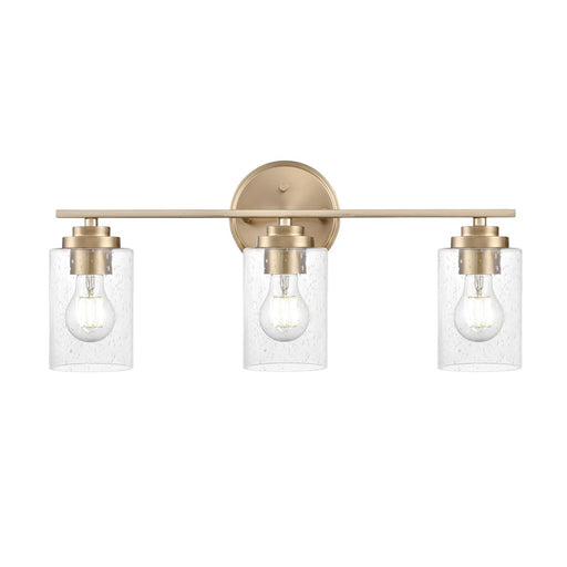 Millennium Lighting Moven 3Lt 22" Vanity, Modern Gold/Clear Seeded