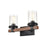 Millennium Taos Vanity, Matte Black/Wood Grain