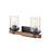 Millennium Taos Vanity, Matte Black/Wood Grain