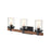 Millennium Taos Vanity, Matte Black/Wood Grain