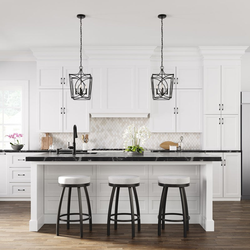 Millennium Lighting Tracy 4Lt 12" Pendant, Black