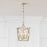 Millennium Lighting Tracy 4Lt 12" Pendant, Painted Modern Gold