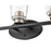 Millennium Lighting Vanity, Matte Black/Satin Nickel/Clear