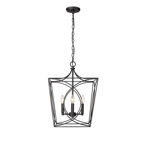 Millennium Lighting Tracy 4Lt 16" Pendant, Black - 4002-MB