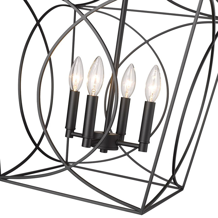 Millennium Lighting Tracy 4Lt 16" Pendant, Black