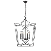 Millennium Lighting Tracy 6Lt Pendant, Black - 4003-MB