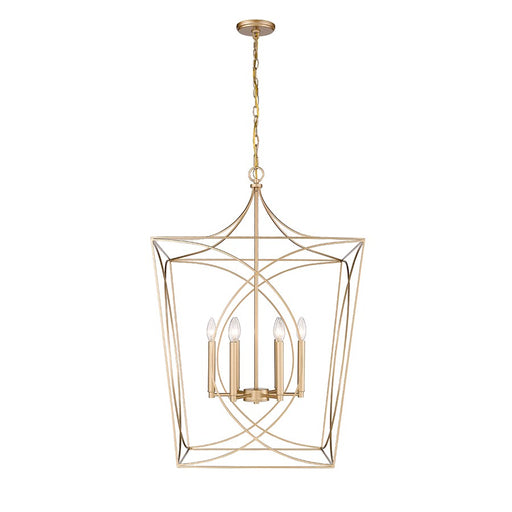 Millennium Lighting Tracy 6Lt Pendant, Painted Modern Gold - 4003-PMG