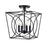 Millennium Lighting Tracy 4Lt Semi-Flush Mount, Black