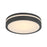Millennium Lighting Soltra Light Flush Mount, Matte Black - 401001-MB