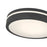 Millennium Lighting Soltra Light Flush Mount, Matte Black