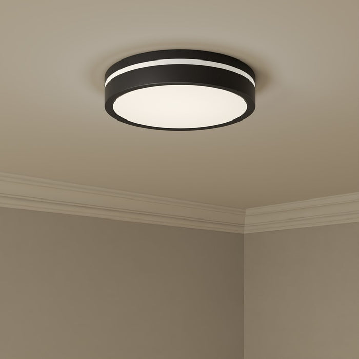 Millennium Lighting Soltra Light Flush Mount, Matte Black