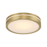 Millennium Lighting Soltra Light Flush Mount, Vintage Brass - 401001-VB