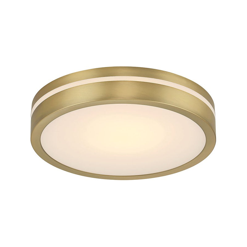 Millennium Lighting Soltra Light Flush Mount, Vintage Brass - 401001-VB